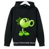 2025 Spring and Autumn Children's Hoodie Plants Vs. Zombies Fashion Clothing Boys Hoodie Pullover Girls Sweatshirt Casual Cartoo