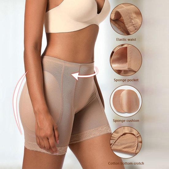 Сексуальные трусики для увеличения ягодиц, женские дышащие удобные трусики для увеличения бедер с подушечками, нижнее белье из тонкой сетчатой ​​ткани
