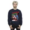 DC Comics Mens Superman Santa Comic Sweatshirt