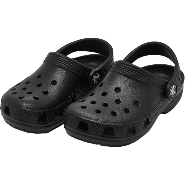 Crocs Классические клоги Модные Удобные Нескользящие Прочные Низкие Детские туфли Клоги для малышей Черные 206990-001