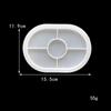 Oval Tray Cement Silicone Molds DIY Concrete Plaster Coaster Pottery Mould Home Decoration Handmade Crafts Ornement