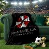 Resident Umbrella  Throws Blanket Flannel Blankets Plush for Couch Bed Gifts for Men Women Travel picnic blanket Christmas fan gifts