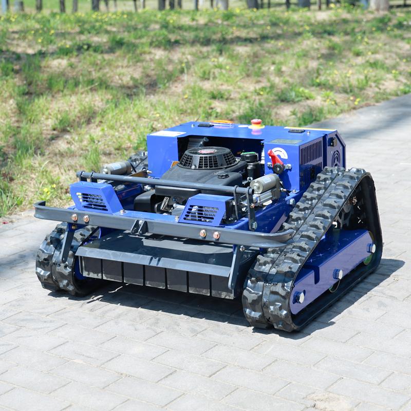 Multi Function CE EPA Crawler Remote Lawn Mower Grass Cutter + Ditcher for Farm Hillside Use