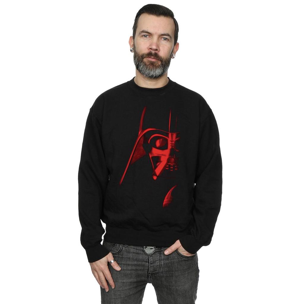 Star Wars Mens Vader Red Face Sweatshirt