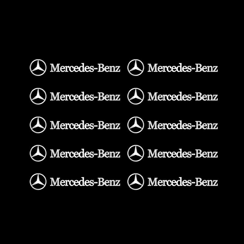 TVE4 4/10pcs 3D Metal Car Interior Dekoration Stickers Badges for Mercedes Benz W177 W247 W176 W212 W213 CLA Car Styling