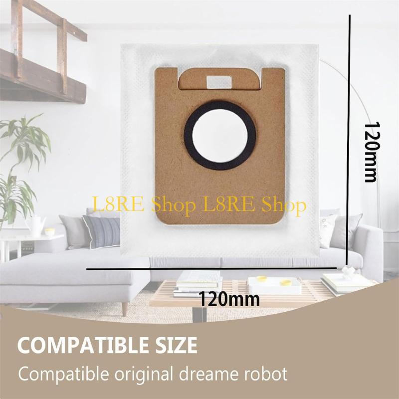 L8RE Robot Vacuum Cleaner Nonwoven Fabric Garbage Dust Bags for D10 D10s 8x