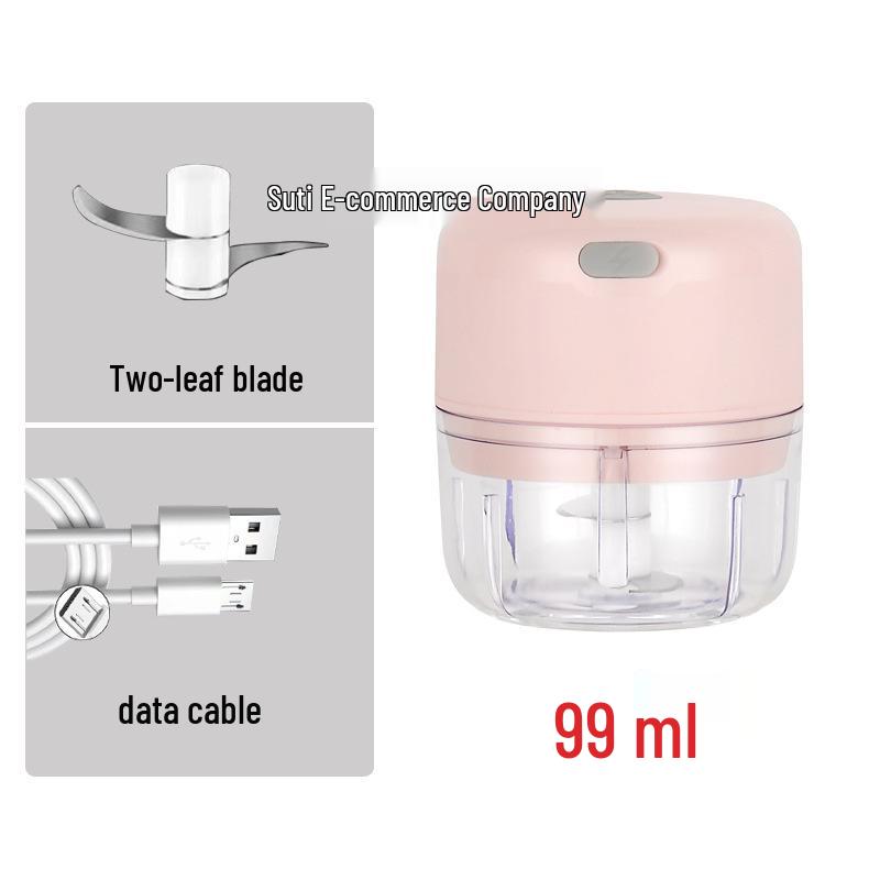 Compact Wireless Electric Garlic Chopper & Masher: Multi-functional Kitchen Tool for Mincing and Mashing Garlic
