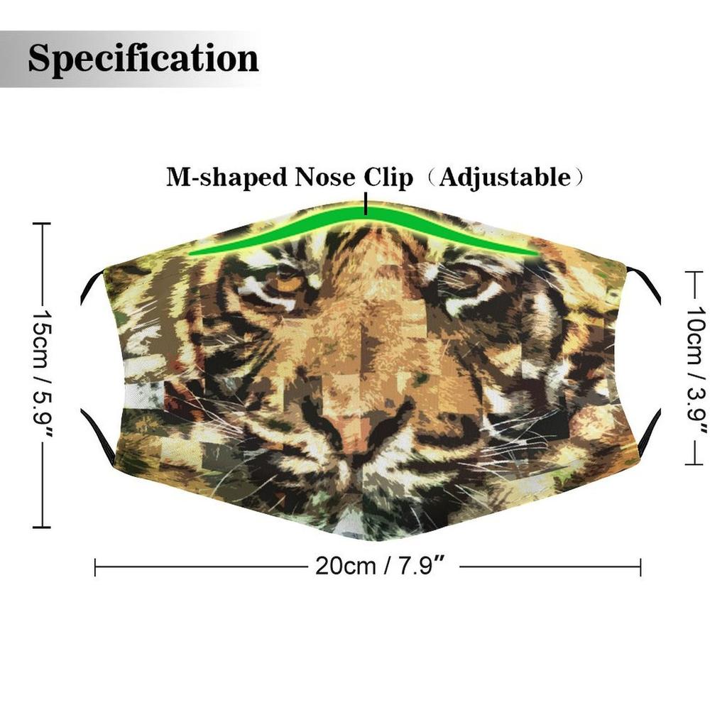 1 упаковка гибкой нейлоновой пылезащитной маски со сменными фильтрами 5/10/15, обеспечивающая воздухопроницаемую защиту для повседневной деятельности