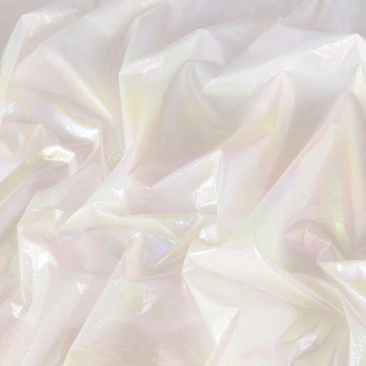 100x150 см искусственная кожа хамелеон водонепроницаемый пуховик ткань глянцевая симфония градиент для кожаной куртки ткани материалы