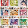 Kawaii Anime Girl Print Pattern Tapestry Home Living Room Bedroom Wall Decor Background Cloth Tapestry