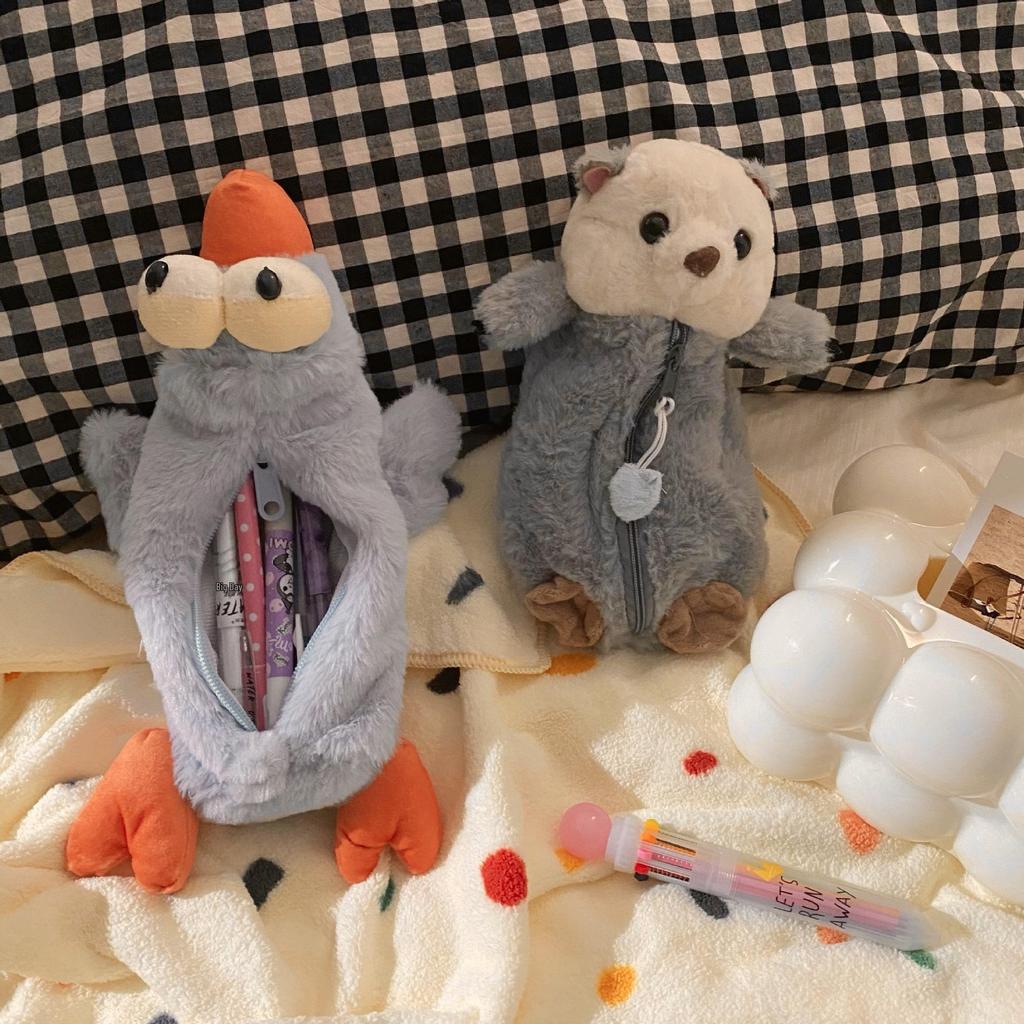 Креативная плюшевая кукла, сумка для канцелярских принадлежностей: Милый, Мягкий и Исцеляющий Пенал для Хранения.