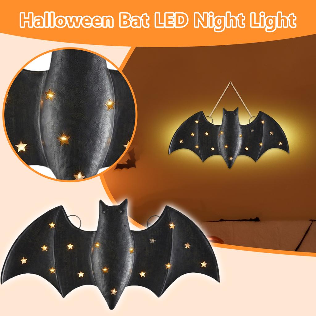 Halloween Wall Decor Bat/ Light Mud Cake LED Bat/ Decoration