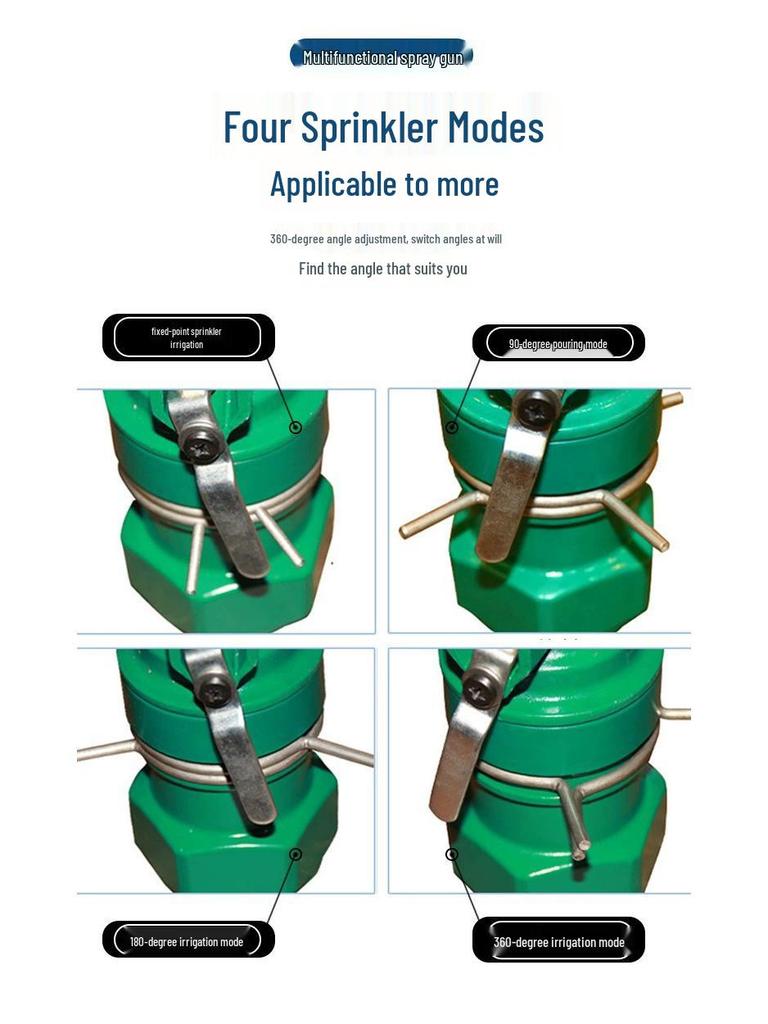 Agricultural Rotating Nozzle Spray Gun for Landscape, Dust Control, & Farmland Irrigation