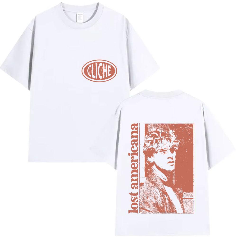 2025 Summer Limited Rap Machine Gun Kelly Tour Album Tshirt MGK Lost Hip Hop Loose Tshirt Mens Retro Cotton Tshirt