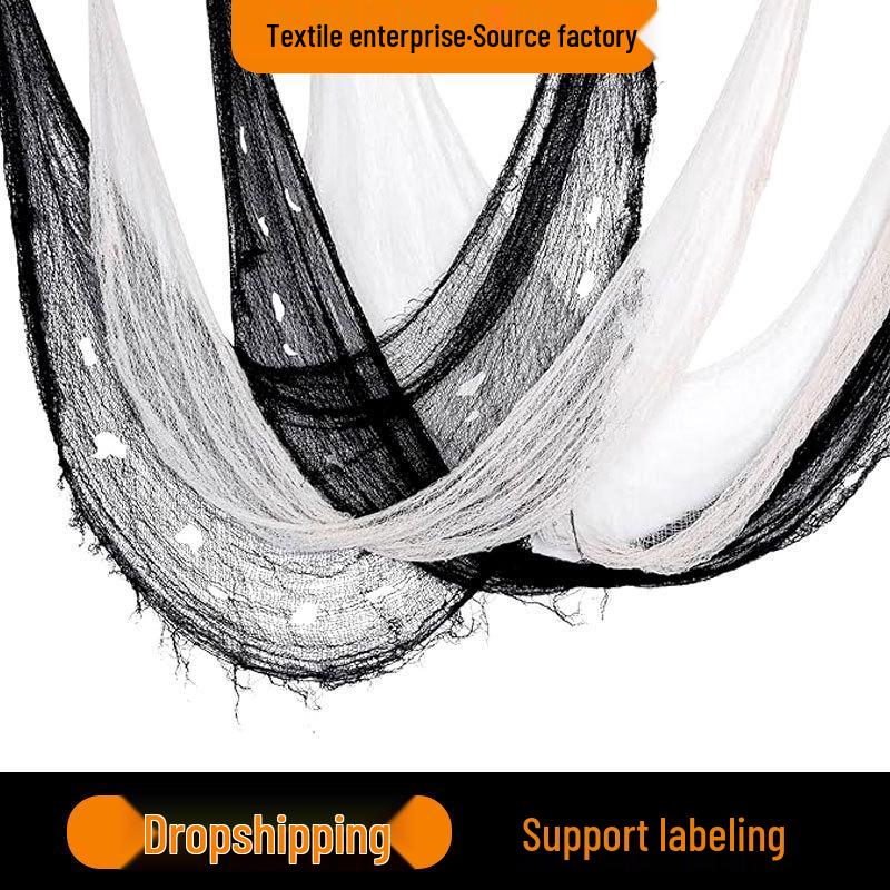 Cross-Border Bloody Ripped Gauze: Halloween DIY Journal Decoration