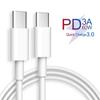 USB Type C To USB Type C Cable 60W PD QC 4.0 Quick Charge USB-C Cable for 15 Pro Samsung Galaxy S10 S9 Xiaomi Redmi