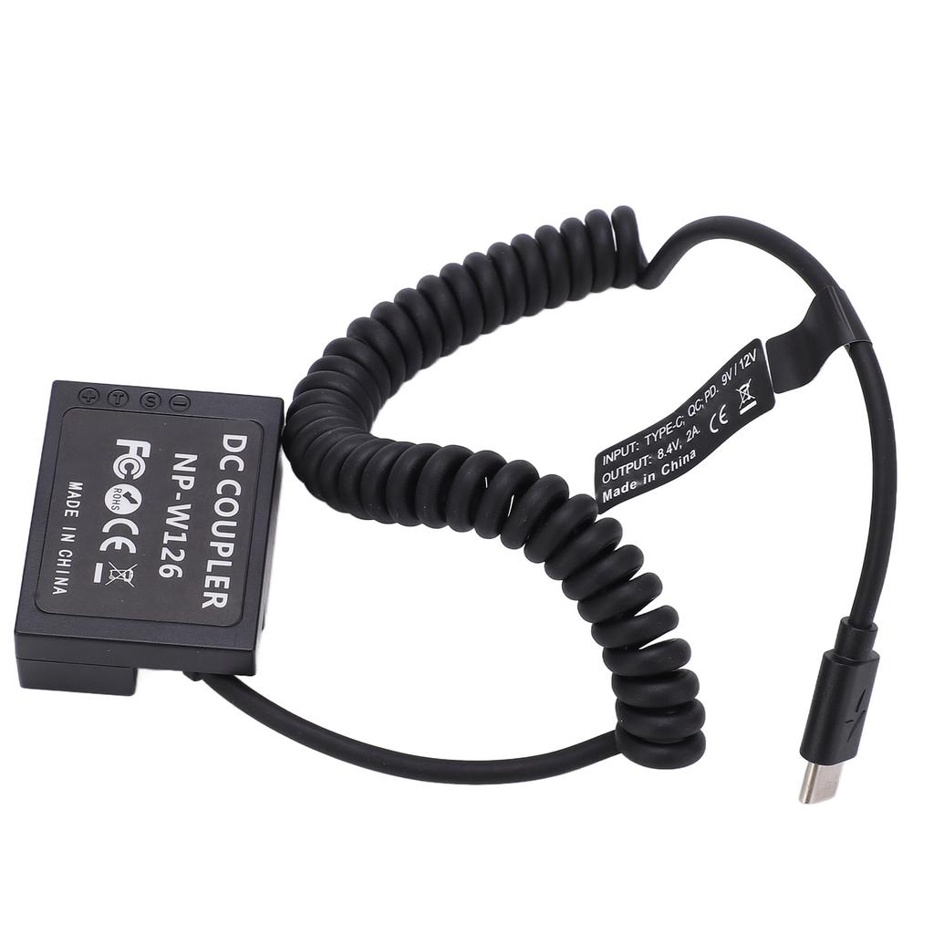 TypeC Port NPW126 NPW126 Fully Decoded Dummy Battery for Fuji XT1 XT2 XT3 Camera Series