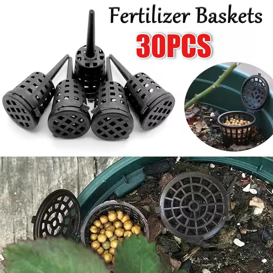 Plastic Fertilizer Mesh Basket With Lid Planting Food Net Pot Nursery Pots Garden Nutrition Cup For Orchid Bonsai