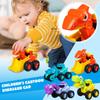 Dinosaur Truck Toys For Toddlers, Transforming Robot Toys For Toddlers, 4 Pack Construction Vehicles Set, Dinosaur Racing Car Toys, Press