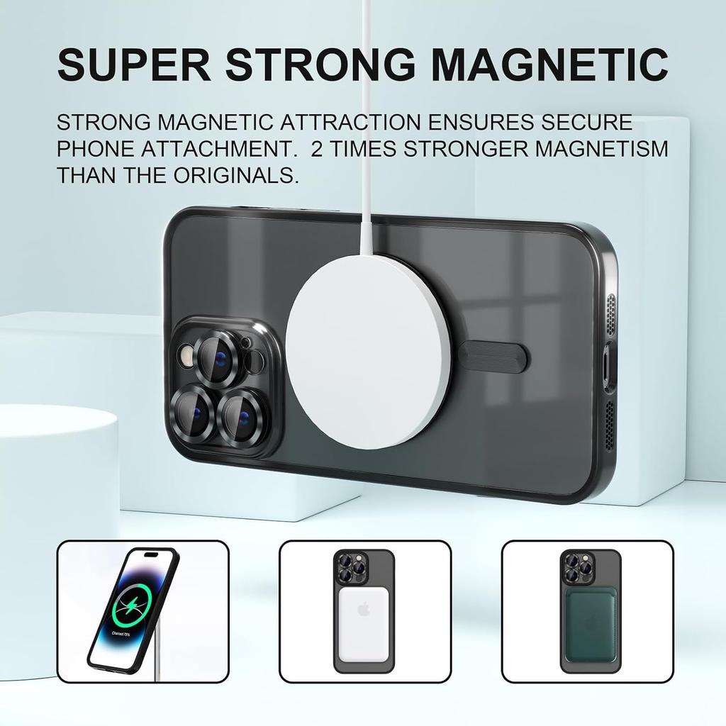 Модный Мягкий Чехол с Покрытием для iPhone 16 15 14 13 12 11 Pro Max Plus Чехол Совместимый для Magsafe Магнитной Беспроводной Зарядки Чехол