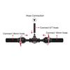 25PCS 3 Way Lock Barbed Tee Connector POM 16mm To 4/7mm Tee Connector  Garden Irrigation