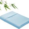 100% Bamboo Fiber Flat Sheet Antibacterial Cooling Summer Bedding Solid For Twin Queen King Single Double Bed