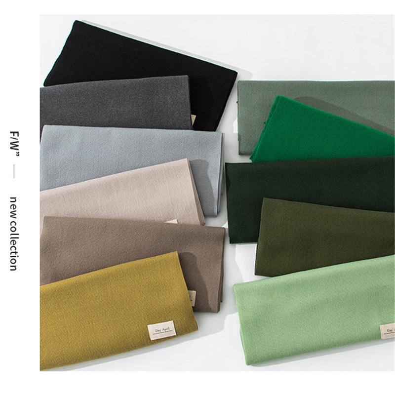 Solid Color Imitation Cashmere Scarf Women's Winter Warm Shawl Neck Scarves