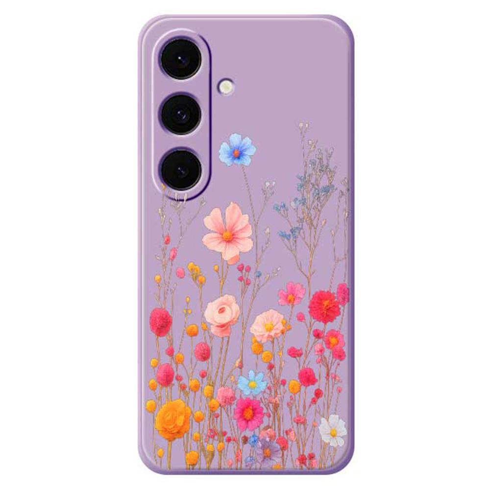 Чехол для Samsung Galaxy S25 FE с принтом в виде цветочных веток, ТПУ задняя крышка для телефона с прямыми краями