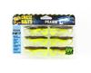 Chasebaits Curly Prawn 60 Mm Sinking Lure 6/Pack Lime Tiger (4440)