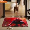 Bath Mat 1pc, Spider for Man Battle Pose, MARVEL Flannel Rectangular Mat, Bathroom Non-slip Entrance Mat, Fun Door Decoration