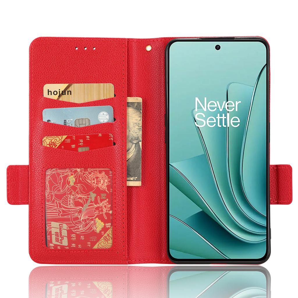 Чехол из ПУ кожи для OnePlus Nord 3 5G/Ace 2V с текстурой личи, откидной кошелек-подставка, чехол для телефона