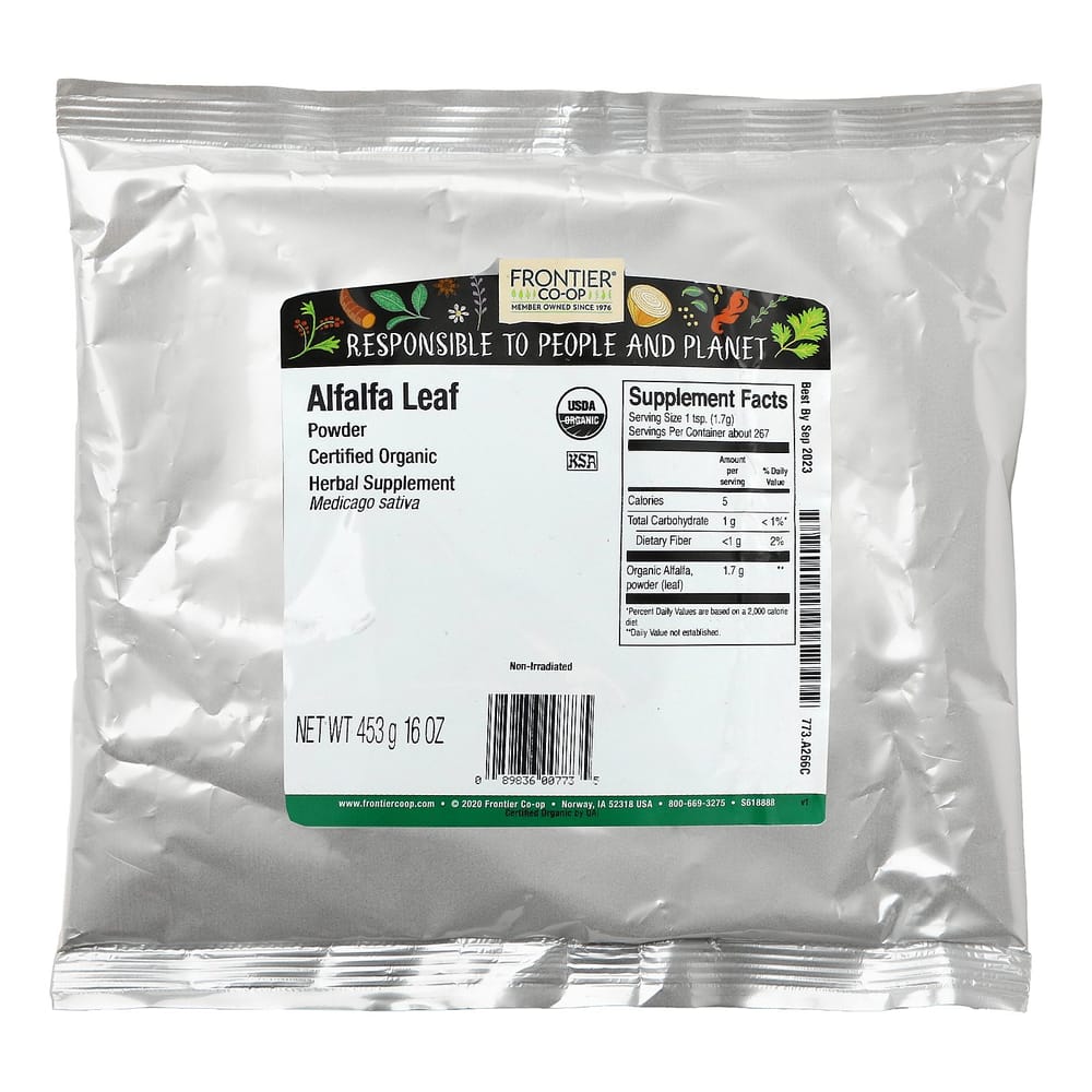 Frontier Natural Products Порошок из листьев люцерны 453 г (16oz)