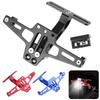 Motorcycle Accessories Rear Turn Signal Lamp Holder Motorcycle License Number Plate Bracket Universal LED Light CNC Aluminum Fender Eliminator Kits