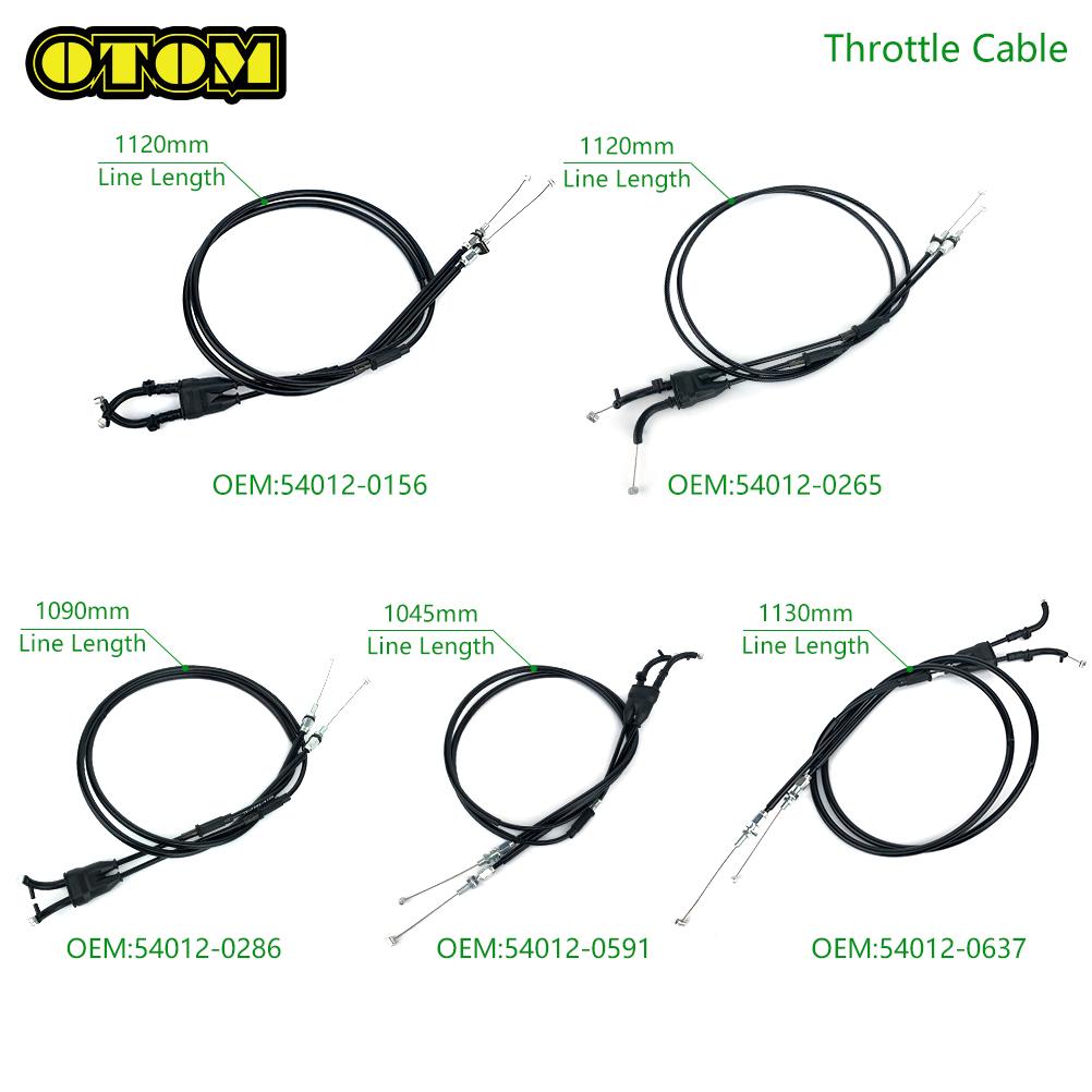 OTOM For KAWAISAKI Throttle Cable Clutch Control Wire Line Pull Wire Carburetor Choke Stayguy KX250F KX450F Off-Road Motorcycle