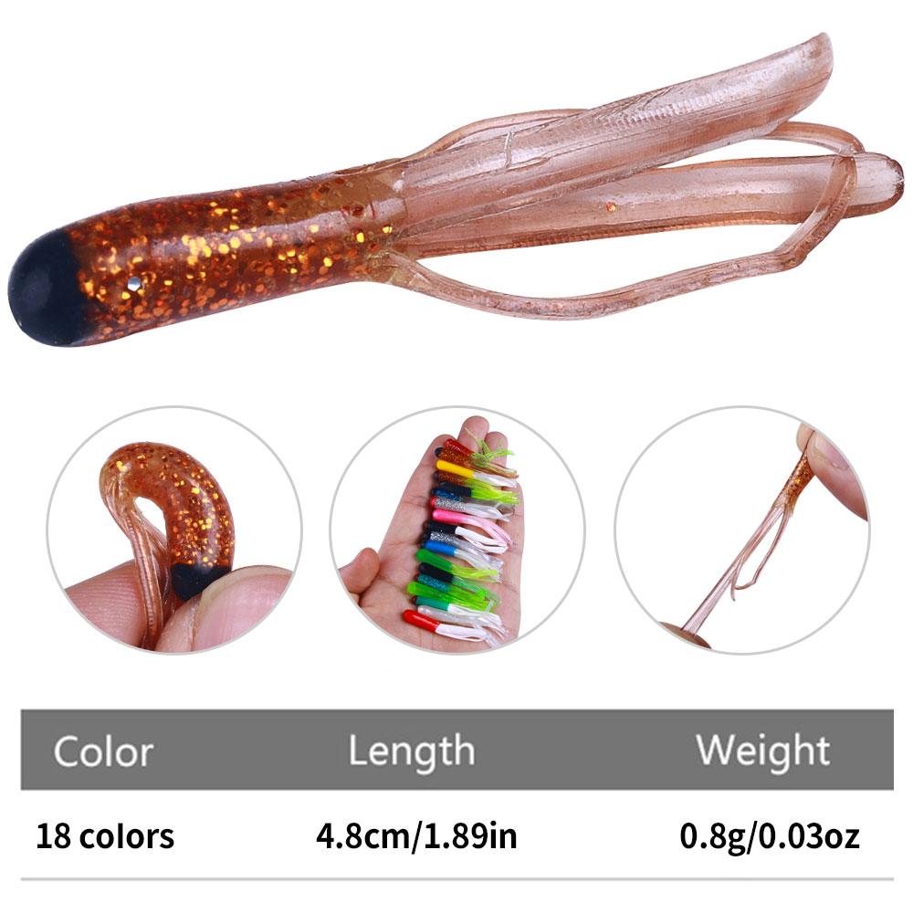 5 см, 0,8 г, маленькая мягкая трубка, приманка для окуня для рыбалки, bluegil, убийца форели, кремнезем, искусственная мягкая приманка для червей