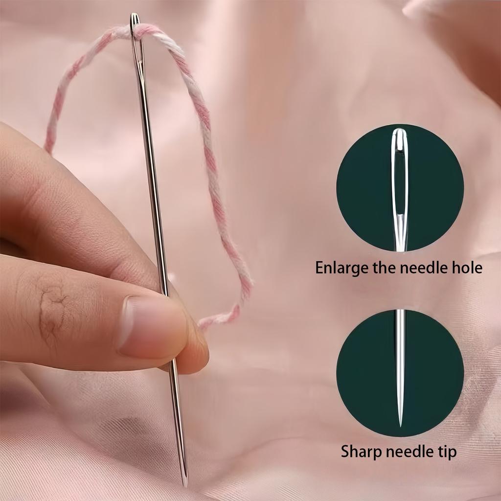Набор для шитья из нержавеющей стали, 34 предмета, с автоматическим нитевдевателем и распарывателем ниток для вышивки, ремонта кожи, рукоделия