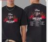 Футболка унисекс The Warning Band Keep Me Fed World Tour 2025 США, двусторонняя
