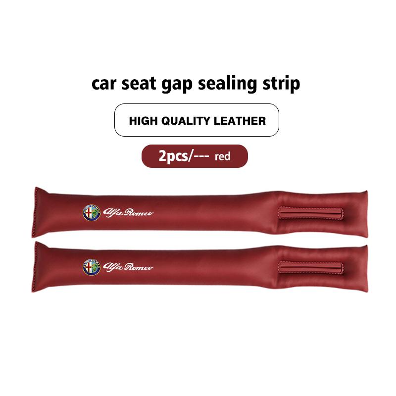 EKIS8 For Alfa Romeo Car Seat Gap Plug Seam Filling Anti-Leakage Seat Side Slot Strip Pads Giulietta GT 159 147 156 Mito Brera Giulia