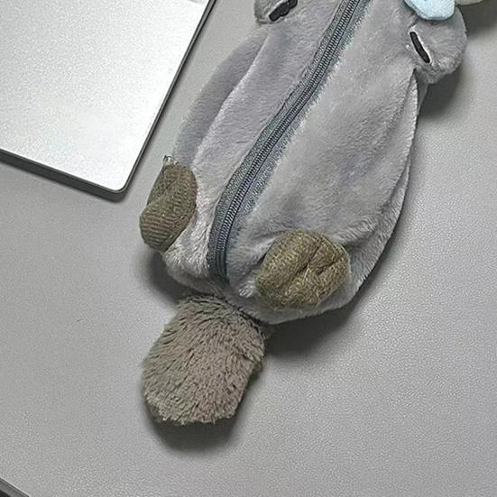 Пенал в форме морской выдры, большой емкости, застежка-молния, канцелярские принадлежности