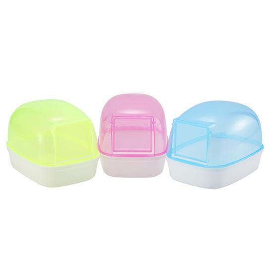 Автоматическая дверь в ванной комнате для хомяка, душевая комната для домашних животных, прозрачная туалетная комната для крыс, шиншилл, маленьких животных