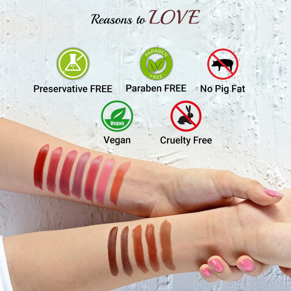 Iba Long Stay Matte Lipstick for Women- M09 Berry Punch, 4g | Creamy Matte Finish & Smooth Texture| Long-Lasting | Hydrated Lips | Enriched with Vi