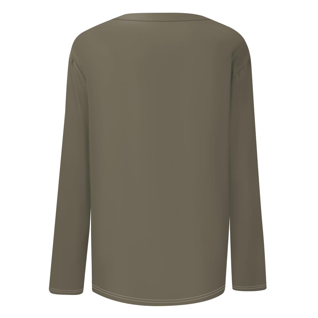 Женские рубашки с длинным рукавом и круглым вырезом, базовая футболка, повседневный топ, осенняя модная туника, облегающие футболки