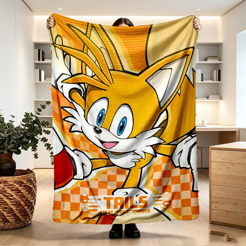 Sonic Print Blanket - Soft & Comfortable, for Bedroom, Travel, Sofa, Home Decoration - Birthday Christmas Gift for Friend