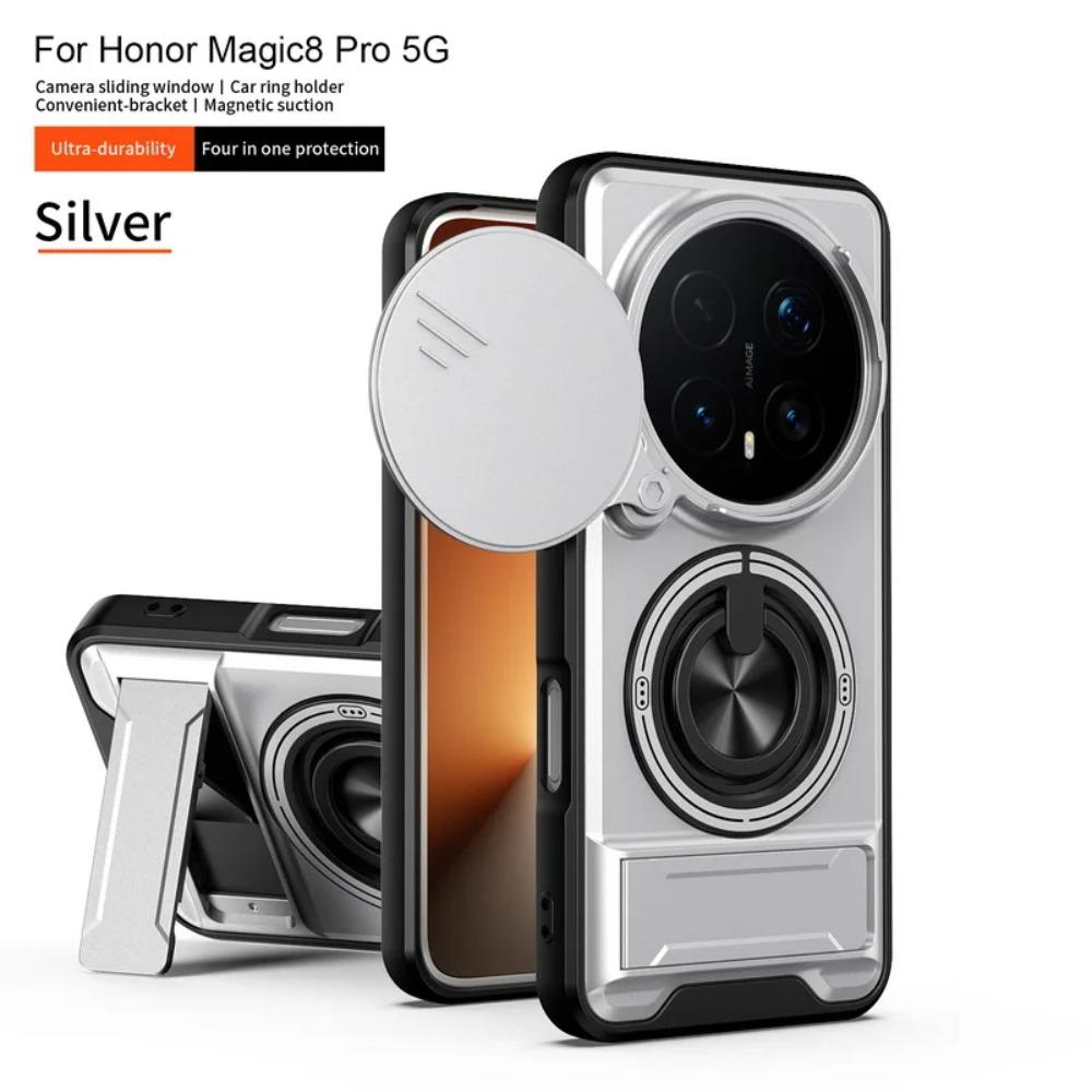 Чехол 2 в 1 с кольцом-держателем и магнитом для Honor Magic 8 Pro 7 6 Lite X9d X9c X9b X8 X8c X7b X7c X6c, держатель для автомобиля, противоударный чехол