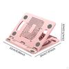 Laptop Riser Stand, Folded Shelf Ventilated Cooling Notebook Computer Holder Adjustable 8