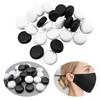 200Pcs Round Cord Locks Toggles for Drawstring Face Cover Ear Hook Elastic Band