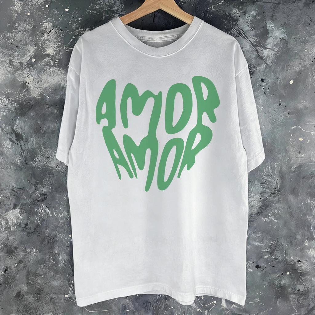 Amor Amor K Studio Женская футболка с графическим принтом для женской и унисекс одежды Хлопковая футболка