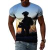 Summer Fashion Special Forces Gun T Shirts For Men Casual 3D Print Tee Hip Hop Harajuku Oversized Round Neck Short Sleeve Tops