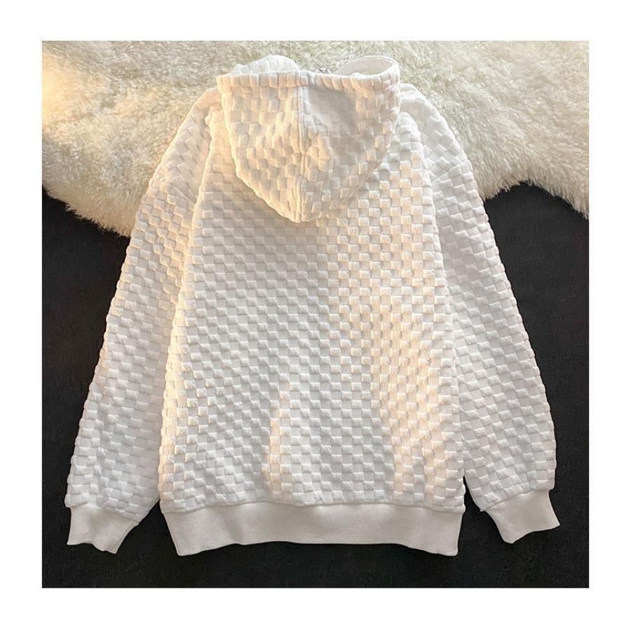 Японская милая осень-зима JK Style толстовки женские новые свободные ретро студенческие вафельные куртки женские на молнии свитшот топ