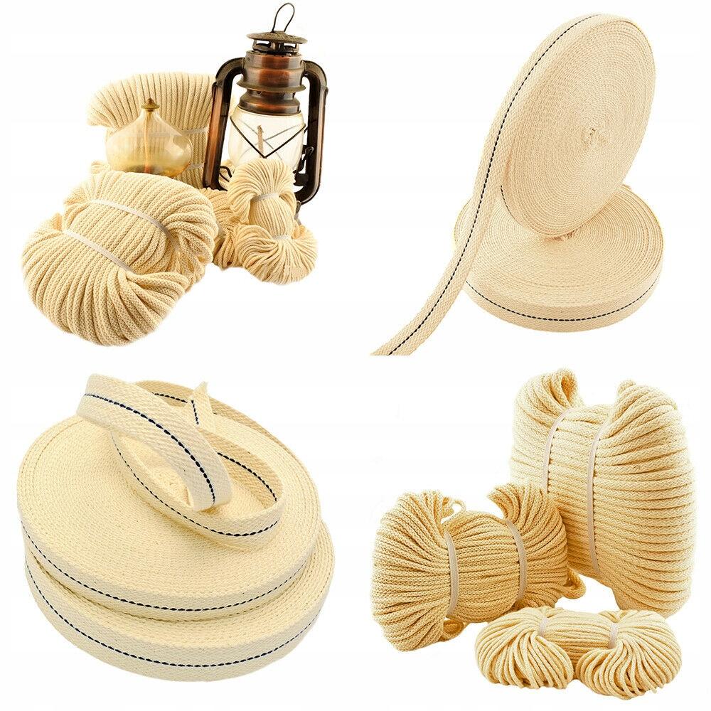 Flat Wick 12 mm for Oil Lamps and Torches - Cotton 1 m